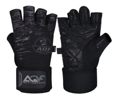 Спортивные перчатки AQF с ремешком на запястье